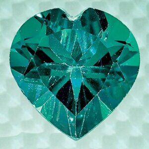 5.0 mm Heart Shaped Lab Created Alexandrite Gemstone - Live Show Listing